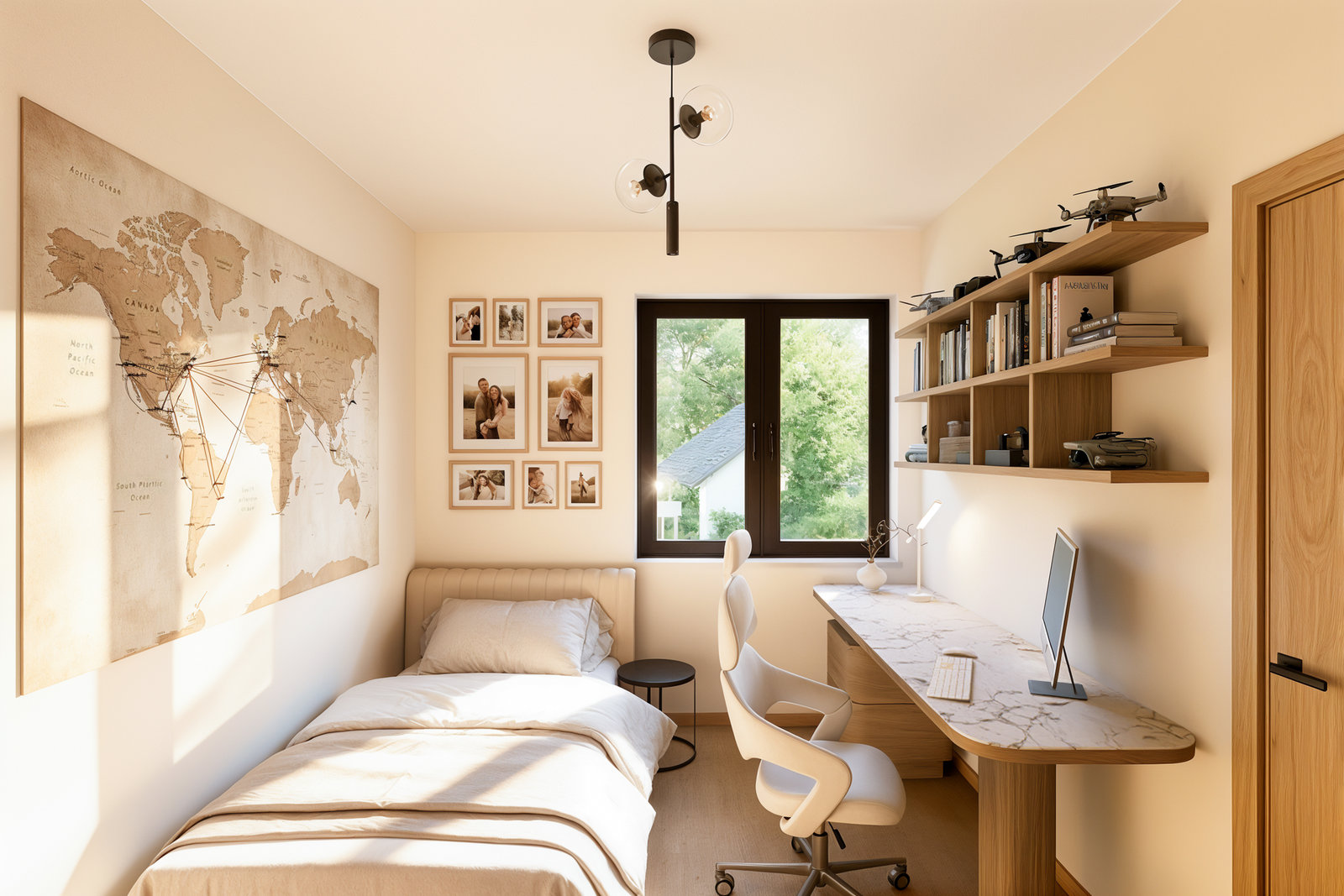 Widok z balkonu apartamentu górnego